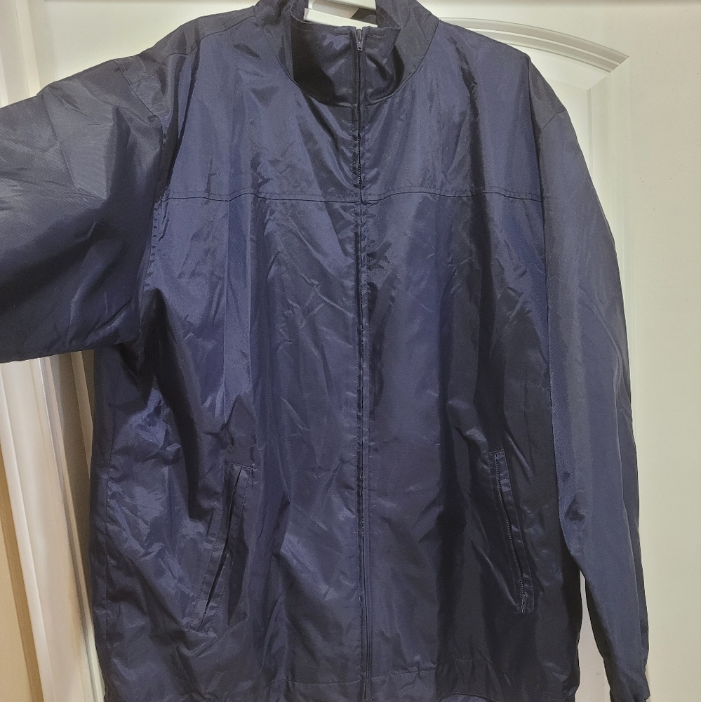 Windbreaker blue jacket
